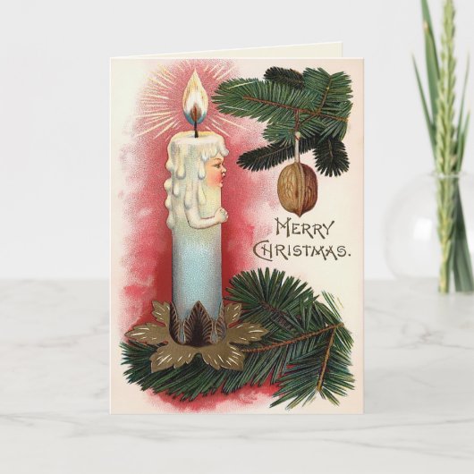 ビクトリア時代のクリスマスカード(古品) シーズンカード (正面)