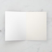 ビクトリア時代のクリスマスツリーのホリデーカード シーズンカード (内部)