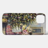 ビクトリア時代のクリスマスツリーの周りの家族 Case-Mate iPhoneケース (裏面 (横))