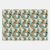 ビクトリア時代のクリスマス子供たち ラッピングペーパーシート (正面2)