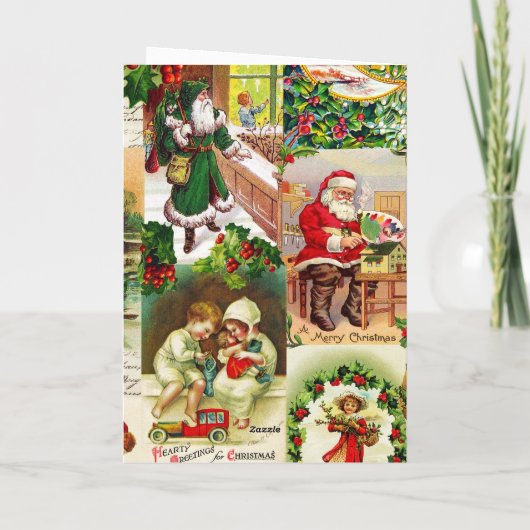 ビクトリア時代のクリスマス サンタおもちゃ カード (裏面)