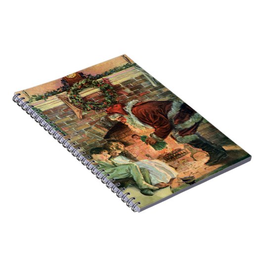 ビクトリア時代のクリスマス、サンタクロースの子供たち ノートブック (右側)