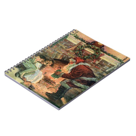 ビクトリア時代のクリスマス、サンタクロースの子供たち ノートブック (左側)