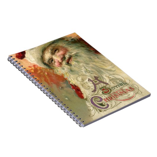 ビクトリア時代のクリスマス、サンタクロースの肖像 ノートブック (右側)