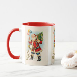 ビクトリア時代のクリスマス サンタクロース 風船 マグカップ