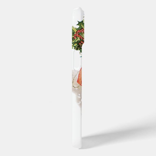ビクトリア時代のクリスマス、ホリーを持つ少女 Case-Mate iPhoneケース (裏面 / 右)