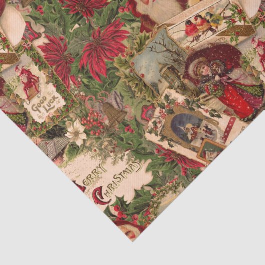 ビクトリア時代のクリスマス ポストカードの雑誌 薄葉紙 (詳細)