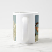 ビクトリア時代のクリスマス、ヴィンテージ天使のハープ奏者 ジャンボコーヒーマグカップ (裏面)