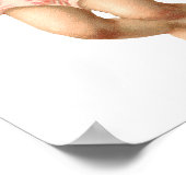 ビクトリア時代のクリスマス、天使と花のリース ポスター (角)