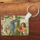 ビクトリア時代のクリスマス、子供たちが飾る キーホルダー (正面)