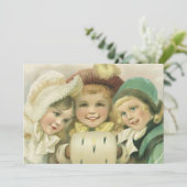 ビクトリア時代のクリスマス、子供の招待状 招待状 (スタンド正面)