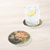 ビクトリア時代のクリスマス、家族の夕食 コースター (側面)