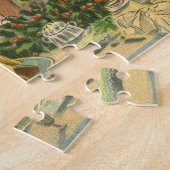 ビクトリア時代のクリスマス、家族の夕食 ジグソーパズル (側面)