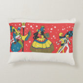 ビクトリア時代のクリスマス、家族 アクセントクッション (裏面)