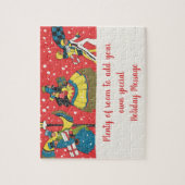 ビクトリア時代のクリスマス、家族 ジグソーパズル (縦)