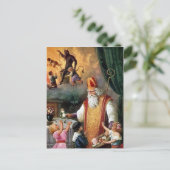 ビクトリア時代のサンタとクランプス ポストカード (スタンド正面)