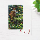 ビクトリア時代のサンタクロースとクリスマスツリー (デスク)