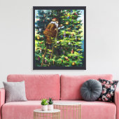 ビクトリア時代のサンタクロースとクリスマスツリー キャンバスプリント (インサイチュ (リビング))