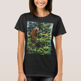 ビクトリア時代のサンタクロースとクリスマスツリー Tシャツ