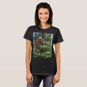 ビクトリア時代のサンタクロースとクリスマスツリー Tシャツ (正面フル)