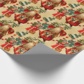 ビクトリア時代のサンタクロース ラッピングペーパー (角)