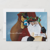 ビクトリア時代のサンタクロース 招待状 (正面)