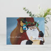 ビクトリア時代のサンタクロース 招待状 (スタンド正面)