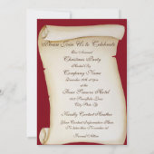 ビクトリア時代のサンタクロース 招待状 (裏面)