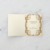 ビクトリア時代のホリデーシーズン クラシッククリスマス パーティー サンキューカード (内部)