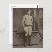 ビクトリア時代のボクシング少年 ポストカード (正面/裏面)