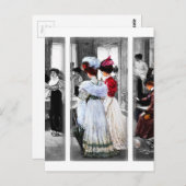 ビクトリア時代のレディース ポストカード (正面/裏面)