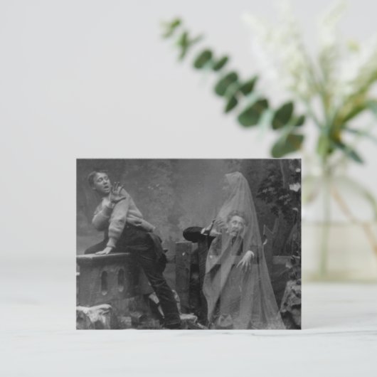 ビクトリア時代のヴィンテージ精神写真 ポストカード (スタンド正面)