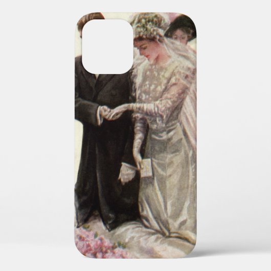 ビクトリア時代のヴィンテージ結婚式 新婦と新郎 Case-Mate iPhoneケース (裏面)