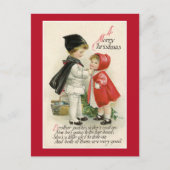 ビクトリア時代のヴィンテージ「クリスマスおめでとう」ポストカード ポストカード (正面)
