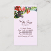 ビクトリア時代の人によっては~の名刺が開花します 名刺 (裏面)