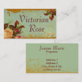 ビクトリア時代の人のばら色のカスタムな標準サイズの名刺 名刺 (正面/裏面)