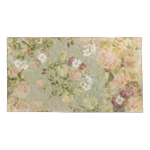 ビクトリア時代の人のばら色の枕カバー、Size王 枕カバー (裏面-左)