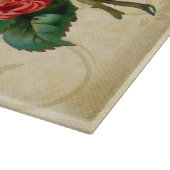 ビクトリア時代の人のばら色の花束 カッティングボード (角)