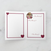 ビクトリア時代の人のバラのリースカード シーズンカード (内部)