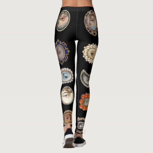 ビクトリア時代の人の刺激を受けたな恋人の目、元の芸術 レギンス (裏面)