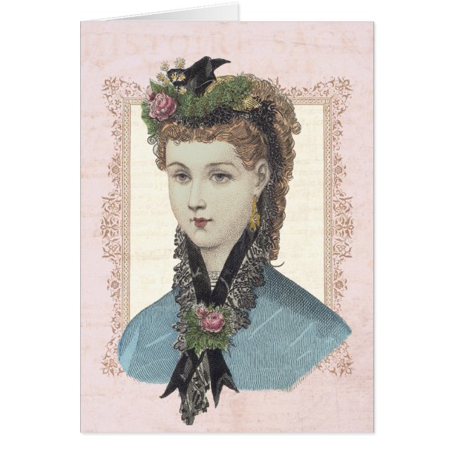 ビクトリア時代の人の美しいのヴィンテージのコラージュのポートレート (正面)