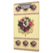 ビクトリア時代の人の"パンジー"のクリップボード金めっきしました クリップボード (左)