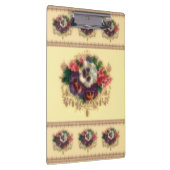 ビクトリア時代の人の"パンジー"のクリップボード金めっきしました クリップボード (右)