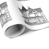 ビクトリア時代の人はパターンを収容します ラッピングペーパー (ロールコーナー)