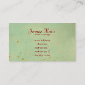 ビクトリア時代の人は渦巻及び（ばちゃばちゃ）跳ねるの標準的な名刺上がりました 名刺 (裏面)