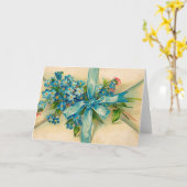 ビクトリア時代の人は私をないメッセージカード忘れます カード (黄色い花)