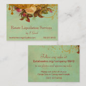 ビクトリア時代の人はELSのための渦巻及び（ばちゃばちゃ）跳ねるの標準上がりました 名刺 (正面/裏面)