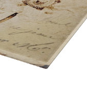 ビクトリア時代の人ばら色のパリは植物のフランスのな鳥の台本を書きます カッティングボード (角)