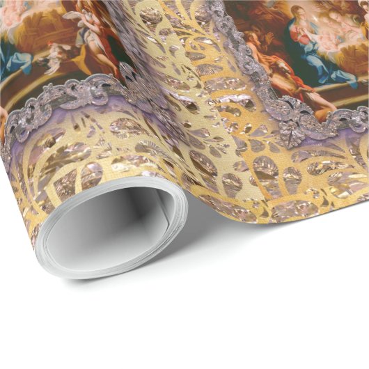 ビクトリア時代の人を救うこと生まれるベビーイエス・キリスト ラッピングペーパー (ロールコーナー)