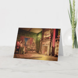 ビクトリア時代の伝統的なクリスマスカード シーズンカード